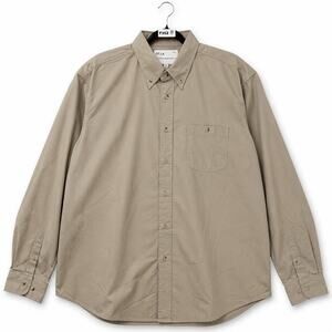 NEW FF.LA Five Four Los Angeles Men's Button Down Shirt Khaki Tan 2XL Cotton